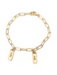 Personalized Sterling Silver Paperclip Mom Bracelet - Up To Five Names